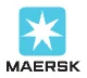 Logo Maersk, empresa que já fez evento com a RM Eventos